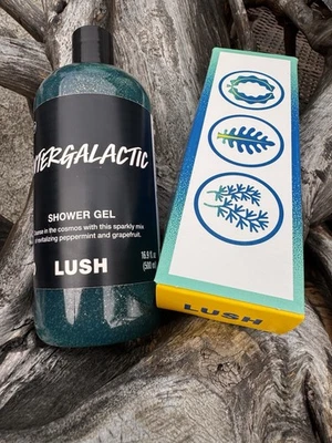 LUSH XL Intergalactic Body Wash + LUSH Ippuku Ryo Bath Bomb Trio New/Sealed - Image 1 of 4