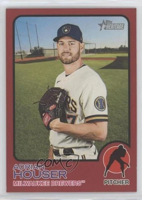 2022 Topps Heritage Target Mega Box Exchange Red Border Adrian Houser #219 - Image 1 of 2