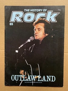 JOHNNY CASH HISTORY OF ROCK 83 MAGAZINE JOHNNY CASH COVER WITH MORE INSIDE UK - Picture 1 of 2