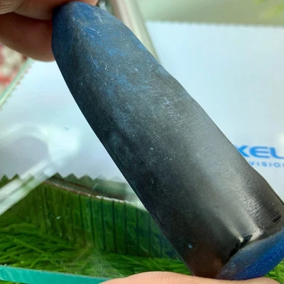 LAB CREATED 70.54 GRAM TANZANITE ROYAL BLUE#113 ROUGH SPINEL (Full Boule) GEMS - Image 1 of 3