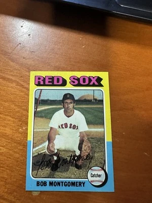 1975 Topps Baseball set break #559 Bob Montgomery NM+ Boston Red Sox - Image 1 of 2