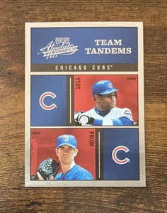 2003 Playoff Absolute Memorabilia Team Tandems Sammy Sosa Mark Prior #TTA-1 - Picture 1 of 2