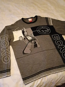 Vintage Ecko Unltd. Sweater 3XL Robot Character "All Hemmed Up" Acrylic  - Picture 1 of 8