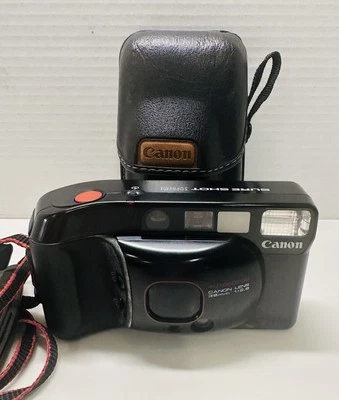Canon Autofocus Sure Shot SUPREME 38mm Film Point & Shoot Camera + Case UNTESTED - Image 1 of 4