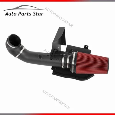 Kit de admisión de aire frío + protector térmico negro de 4" para GMC/Chevy V8 4,8 L/5,3 L/6,0 L 99-06 Foto 1 de 4