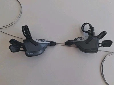 Sram X7 Trigger MTB Schaltgriffpaar 2 x 10 rechts + links mit Schellen Top ! - Bild 1 von 2