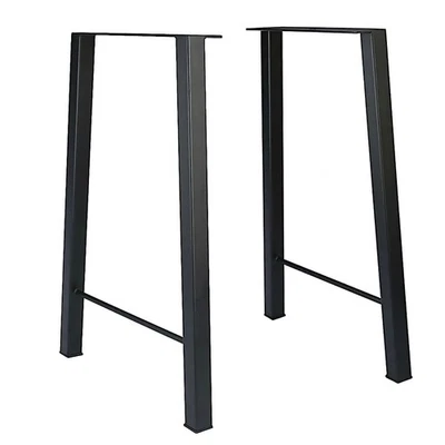 2 PIEZAS 28"" Industria Trapezoidal Mesa de Comedor Patas Metal Acero Escritorio Patas Hágalo Usted Mismo Fu... Foto 1 de 4