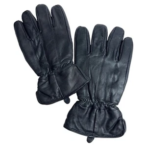 Paris Accessories Hombres Guantes de Cuero Vintage XL Forrados de Vellón Cálidos Invierno - Imagen 1 de 5