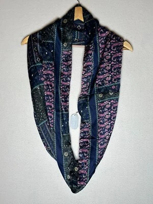 Arianna by Howards Navy and Pink Multicolor Scarf Women's One Size - Image 1 of 4