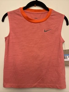 Nike youth girls yoga shirt, medium, pink/orange NWT - Picture 1 of 9