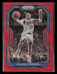Panini Prizm Allen Iverson Ruby Wave Prizm #19 Parallel 2020-21 - Imagen 1 de 2