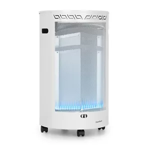 Gasheizer Heizgerät Garten Terrassen Heizung 4200W Gasofen Wärmestrahler weiß - Bild 1 von 12
