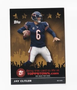 2009 Topps Town Gold #TTT5 Jay Cutler Chicago Bears Vanderbilt - Imagen 1 de 2