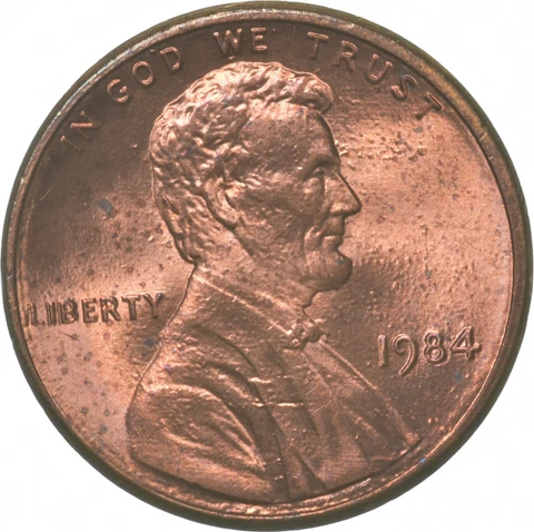 1984 Lincoln Memorial Cent Double Ear DDO ERROR *2796 Cover
