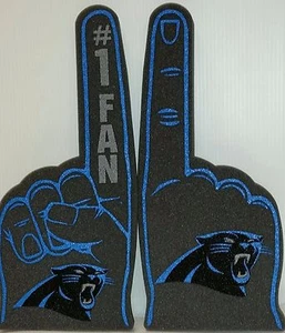 NFL Carolina Panthers Foam Finger, NEU (2 Foam Fingers) - Bild 1 von 1