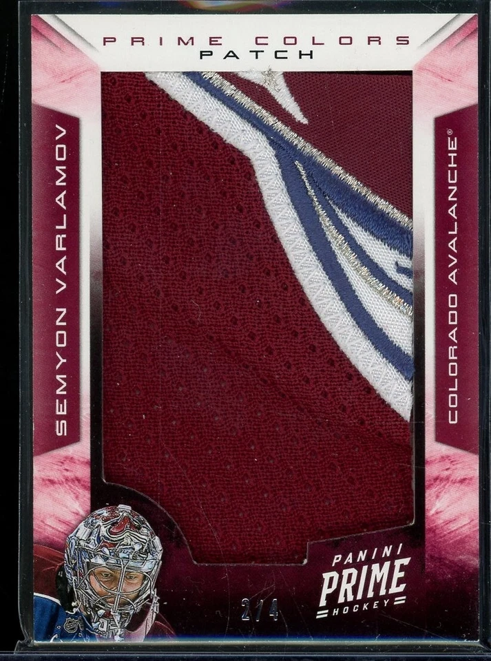 2012-13 Panini Prime Colors Patch #45 Semyon Varlamov 2/4 - Image 1 of 2