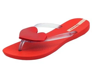 Ipanema 82120 Maxi Fashion II Red Clear Infradito per Donna in caucciù con cuore - Foto 1 di 3