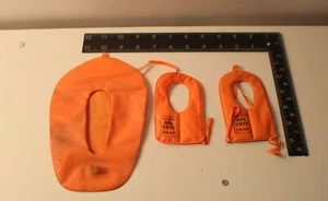 VTG 1960's GI Joe Orange Raft Boat Life 2 Vests Air Vests USAF Adventure Team - Picture 1 of 5