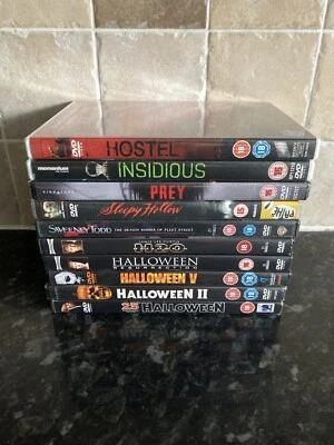 Horror Movie DVD Bundle #5  X 10 - Halloween V, H20, Halloween , Halloween 2 - Image 1 of 4