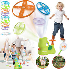 Outdoor Flying Toys Flying Disc Launcher Toy Kids Flying Saucer Toy Chasing Game
