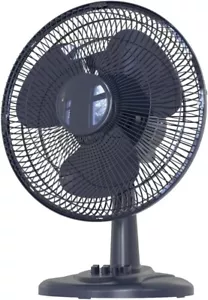 Table Fan with Adjustable Tilt, Convenient Push Button Controls, Quiet, 12 inch, - Picture 1 of 8