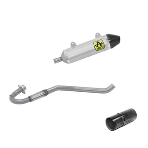 ESCAPE COMPLETO ARROW PARA APRILIA RX / SX 125 2018 2019 THUNDER TITANIO C. KAT - Imagen 1 de 3