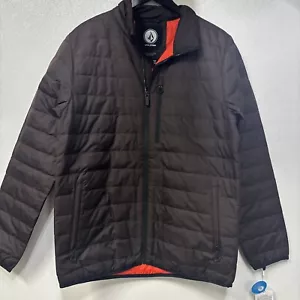 New Men’s VOLCOM Puff Give Jacket Size M Brown #2Q4A - Picture 1 of 4