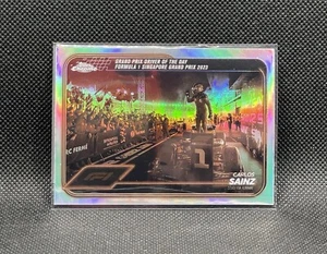 2024 Topps Chrome F1 #173 Carlos Sainz Black And White Refractor - Bild 1 von 1