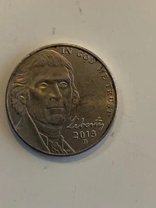 2013 D Jefferson White House one nickel coin - Picture 1 of 2