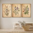 Wall26 Vintage Wildflowers Framed Wall Art Boho Floral Canvas Prints