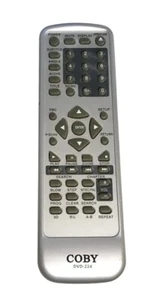 Coby DVD-224 Remote Control Silver KM-268 For Home Entertainment - Picture 1 of 5