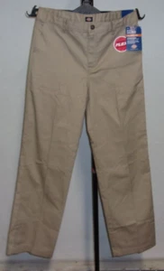 Dickies Khaki Classic Fit Boy's Pants tagged 20 (actual 32x31.5) INV.#P-54 NWT - Picture 1 of 13