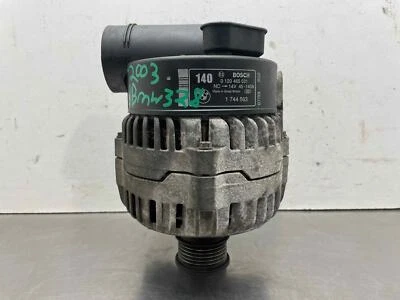 1998 BMW 328i OEM 14V 140 Amp Alternator 72K Bosch 1744563 1996-1999 - Image 1 of 4