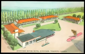 SUNNYSIDE MOTOR HOTEL - SUNNYSIDE, TORONTO POSTCARD - Imagen 1 de 1
