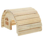  Hamster Hideout House Small Animals Wooden Guinea Pigs Hut Pet