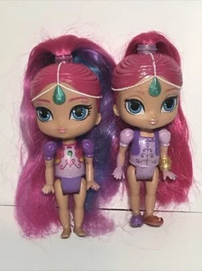 Nickelodeon 2015 2017 Shimmer & Shine Genie Set de 2 muñecas de 6" pulgadas rosa - Imagen 1 de 12