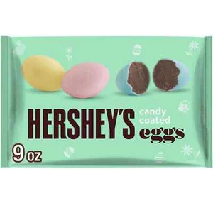 HERSHEY'S Candy Coated Milk Chocolate Eggs Easter Candy Bag 9 oz - Picture 1 of 1