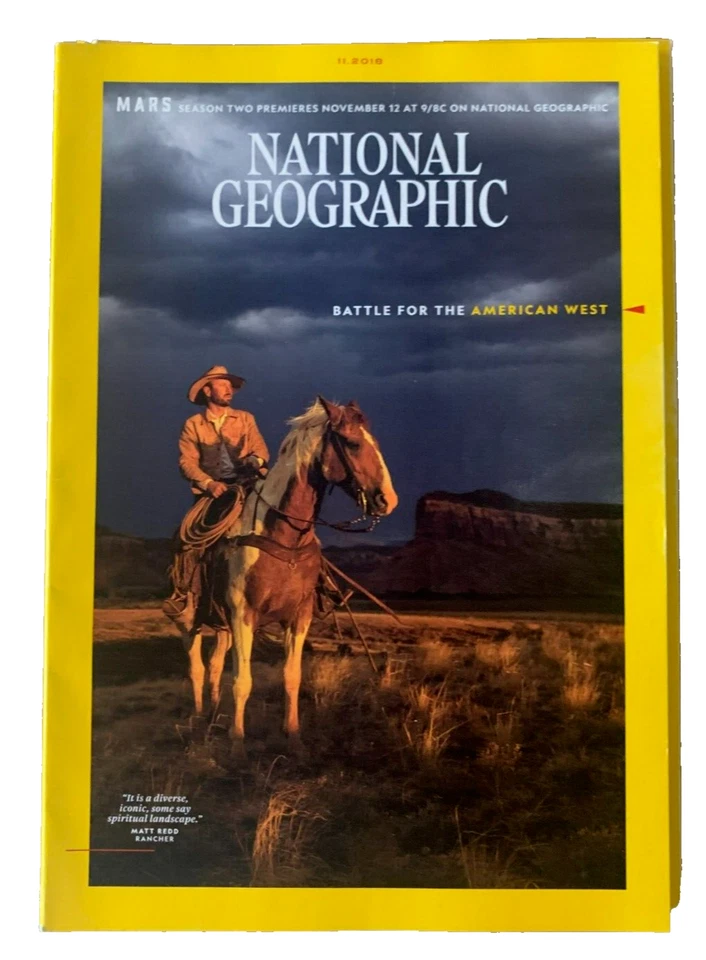 National Geographic Magazine: November 2018: American West, Cowboys, Western Foto 1 de 1