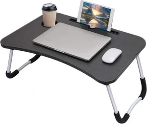 Hossejoy Foldable Laptop Table, Breakfast Serving Bed Tray, Lap Desk with Fol... - Picture 1 of 7