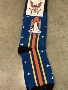 Nine Line Apparel Socks With Space Shuttle New - Picture 1 of 3