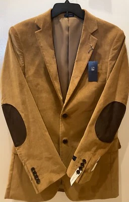 Abrigo deportivo Stafford elástico cómodo calce clásico tostado pana 40 regular nuevo con etiquetas $160 Foto 1 de 4