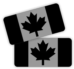 Banderas canadienses Black Ops | Calcomanías de sombrero duro bandera de CAF | Pegatinas de casco canadiense LATA - Imagen 1 de 1