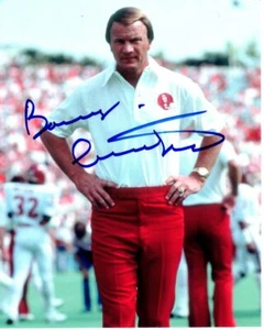 Barry Switzer Signed Autographed 8x10 NCAA Unviersity of Oklahoma Photograph - Picture 1 of 1
