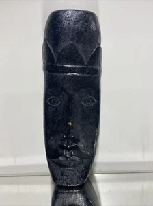 Indonesia TRIBAL HAND CARVED WOOD STATUE MASK WALL HANGING 16” Decor - Picture 1 of 7