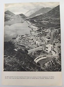 Clipping Ritaglio Foto 1955 Diga sul Sangro Villetta Barrea Civitella Alfedena - Picture 1 of 1