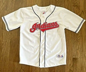 Cleveland Indians Travis Hafner #48 Majestic Trikot weiß Jugend Größe 10/12 - Bild 1 von 8