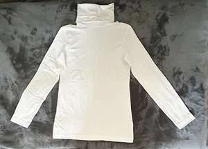 Womens Off White Long Sleeve Pullover Turtleneck Top - Imagen 1 de 22
