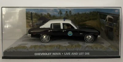 1:43 UNIVERSAL HOBBIES CHEVROLET NOVA.  POLICE CAR  007 MIB - Image 1 of 4
