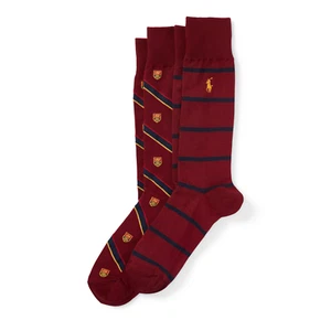 Ralph Lauren - 2 pack Striped Trouser Dress Socks for Men - Size 10-13 - Picture 1 of 30