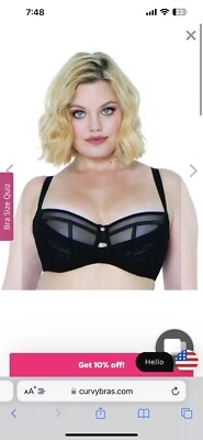 Sujetador de encaje Scantilly by Curvy Kate Peek a Boo 36H Foto 1 de 4